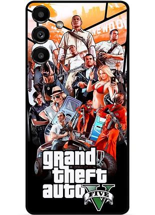 Силіконовий бампер чохол для samsung s21 plus з малюнком gta гта