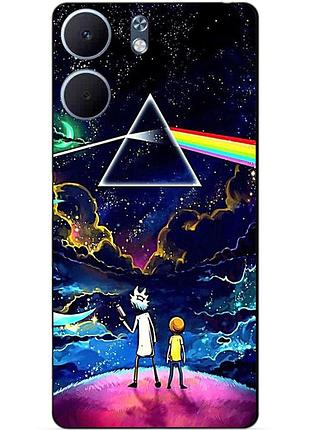 Силіконовий чохол бампер для oppo a5x з малюнком rick and morty рік і морті