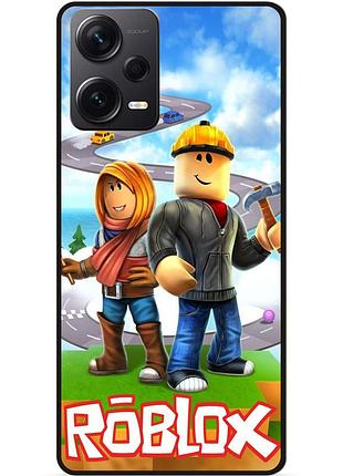 Силіконовий чохол бампер для xiaomi redmi note 12 pro plus з картинкою roblox роблокс