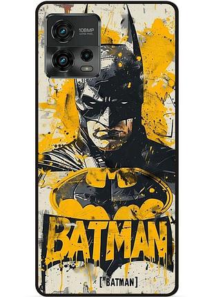 Чехол силиконовый бампер для motorola moto g72 с рисунком batman dc бэтмен