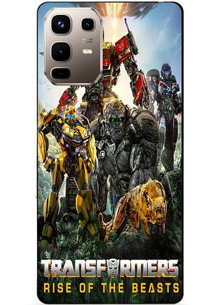 Чехол силиконовый бампер для infinix note 50 pro (x6855) звероботы трансформеры transformers