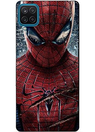 Силиконовый бампер чехол для samsung m12 человек паук spider man