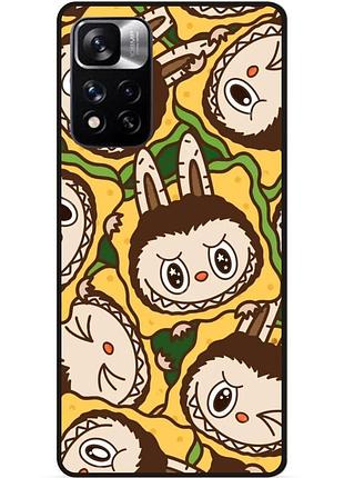 Силіконовий бампер чохол для xiaomi redmi note 11 pro plus 5g з малюнком лабубу labubu