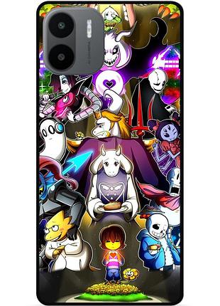 Силиконовый чехол бампер для xiaomi redmi a2 с рисунком андертейл undertale