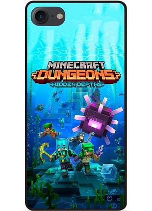 Силіконовий чохол бампер для iphone 6 з малюнком майнкрафт minecraft