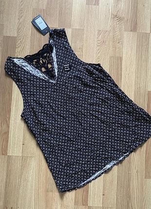 Майка літня легка з мереживом new look