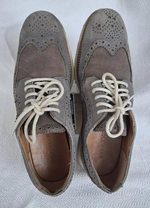 Кожа мужские туфли cole haan lunar grand long wing, на шнурках,легкие мягкие
