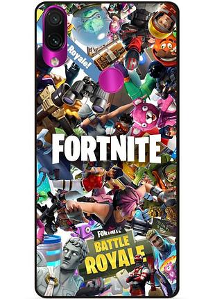 Силиконовый бампер чехол для huawei honor 8x с картинкой fortnite фортнайт
