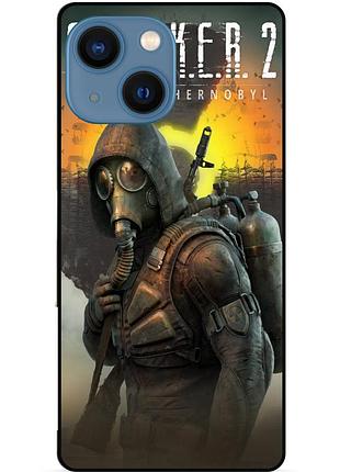 Силиконовый чехол бампер для iphone 13 с картинкой stalker сталкер