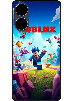 Силиконовый чехол для oppo a17 с рисунком roblox игра в кальмара роблокс