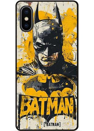 Чехол силиконовый бампер для iphone xs max с рисунком batman dc бэтмен