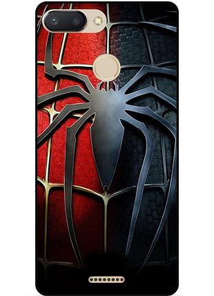 Силіконовий чохол бампер для xiaomi redmi 6 з малюнком людина-павук spider man