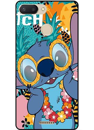 Силіконовий бампер чохол для xiaomi redmi 6 з малюнком стіч stitch
