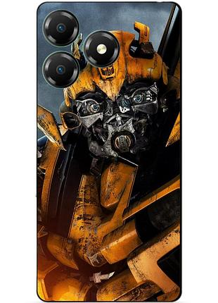 Чехол силиконовый бампер для zte blade a36 с рисунком бамблби bumblebee трансформеры
