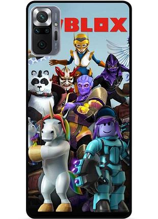 Силіконовий чохол бампер для xiaomi redmi note 10 pro з малюнком роблокс roblox