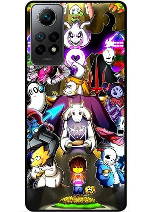 Силиконовый чехол бампер для xiaomi redmi note 11 pro с рисунком андертейл undertale