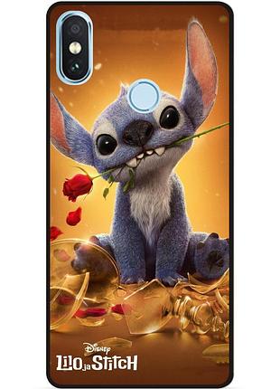 Силіконовий бампер чохол для xiaomi redmi note 5 стіч stitch