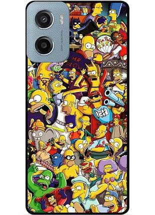 Силіконовий чохол бампер для motorola moto g05 з малюнком стикери гравіті фолз футурама маріо