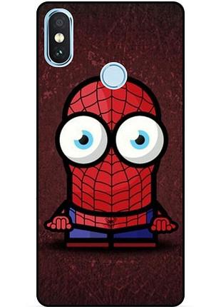 Силиконовый чехол бампер для xiaomi mi a2 lite с рисунком миньон человек паук spider man, xiaomi mi a2 lite