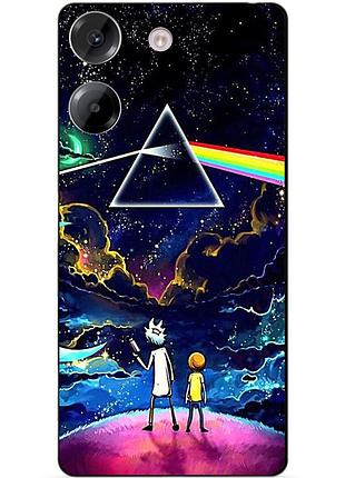 Силіконовий чохол бампер для xiaomi poco m7 pro з малюнком рік і морті rick and morty