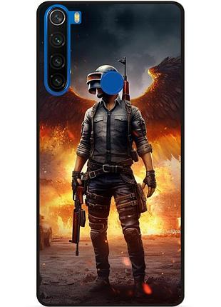 Силиконовый чехол бампер для xiaomi redmi note 8t пабг puвg