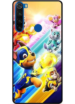 Силиконовый чехол для xiaomi redmi note 8t с картинкой щенячий патруль