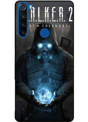 Силіконовий бампер чохол для xiaomi redmi note 8t з малюнком stalker сталкер