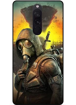 Силіконовий бампер чохол для xiaomi redmi 8 з малюнком stalker сталкер