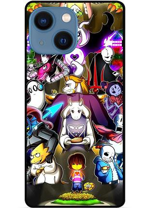 Силиконовый чехол бампер для iphone 14 с рисунком андертейл undertale
