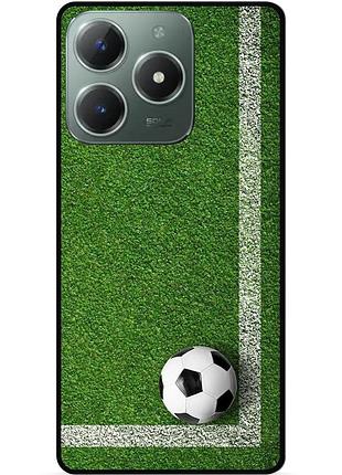 Силиконовый чехол бампер для infinix smart 8 plus (x6526) с рисунком мяч футбол