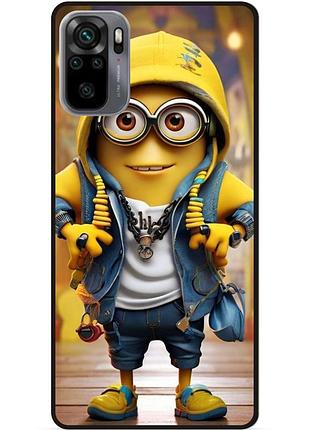 Силіконовий бампер чохол для xiaomi poco m5s з малюнком миньон marvel