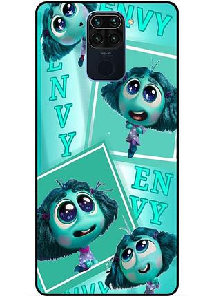 Чехол силиконовый бампер для xiaomi redmi note 9 с рисунком головоломка envy