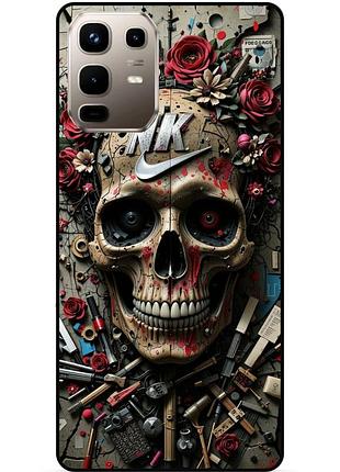 Чохол силіконовий бампер для infinix note 50 (x6858) з малюнком череп скелет