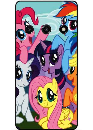 Силиконовый бампер чехол для samsung j7 j710 с рисунком пони my little pony