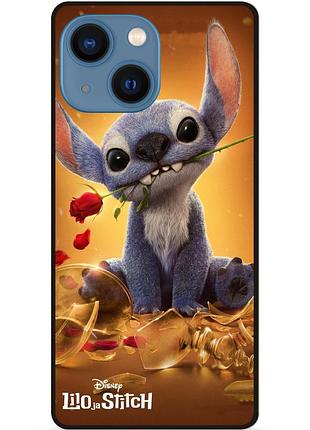 Силиконовый чехол бампер для iphone 13 mini stitch лило и стич