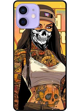 Силіконовий бампер чохол для iphone 12 mini з малюнком gta гта