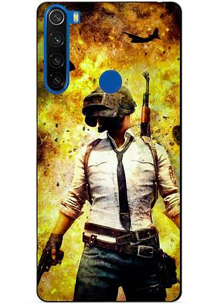 Силіконовий чохол бампер для xiaomi redmi note 8 з малюнком пабг pubg