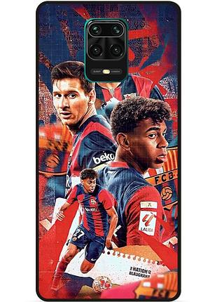 Чехол силиконовый бампер для xiaomi redmi note 9 pro с рисунком ламин ямаль lamine yamal messi