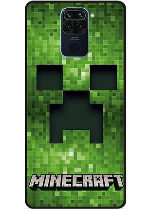 Силіконовий чохол бампер для xiaomi redmi note 9 гра minecraft майнкрафт