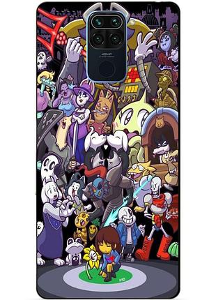 Силіконовий чохол бампер для xiaomi redmi note 9 з малюнком undertale андертейл