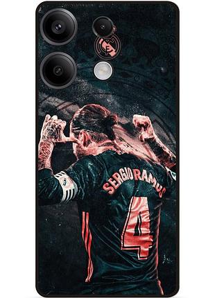 Силиконовый чехол бампер для infinix note 40 pro (x6850) с рисунком sergio ramos серхио рамос 5