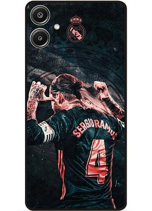 Силиконовый чехол бампер для samsung a07 с рисунком серхио рамос sergio ramos