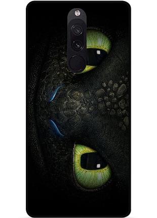 Силіконовий чохол бампер для xiaomi redmi 8 з малюнком как приручить дракона