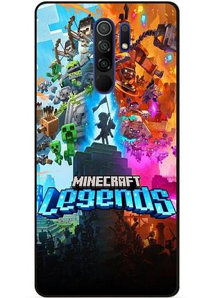 Силіконовий чохол бампер для xiaomi redmi 9 гра майнкрафт minecraft