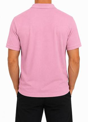 Поло polo ralph lauren custom slim fit рожеве розмір l — купить в