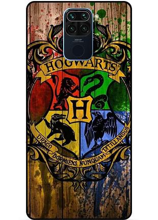 Силиконовый бампер чехол для xiaomi redmi note 9 с рисунком hogwarts хогвартс гарри поттер harry potter