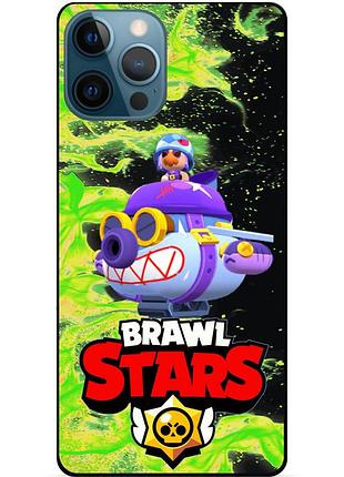 Силіконовий чохол із героєм бравл старс brawl stars для xiaomi samsung motorola iphone zte oppo realme nokia пензлик 2