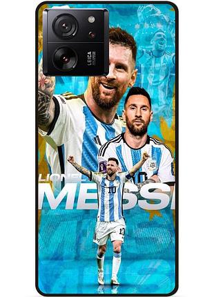 Силіконовий чохол бампер для xiaomi 13t pro з малюнком messi мессі