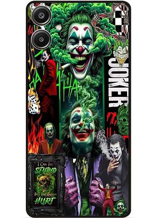 Чехол силиконовый бампер для samsung a07 с рисунком joker джокер харли квинн