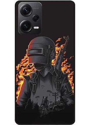Силіконовий чохол бампер для xiaomi redmi note 12 pro plus з малюнком pubg пабг
